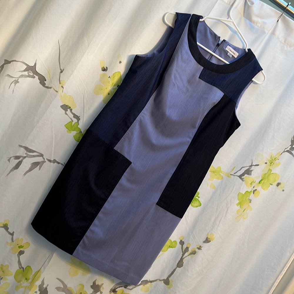 Calvin Klein denim work dress size 10
